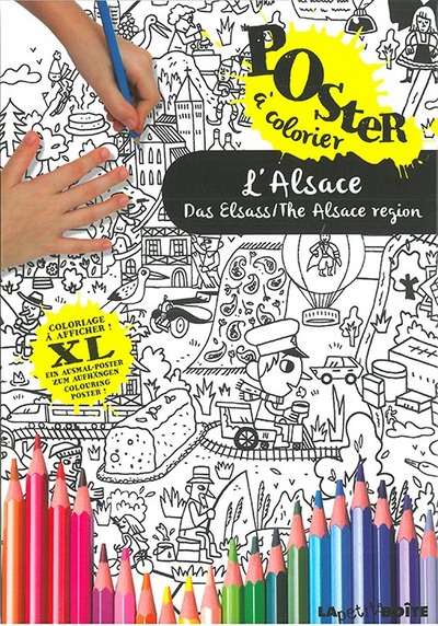 L´ALSACE POSTER COLORIAGE