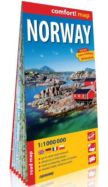 NORWAY (ANG) 1/100.000 (CARTE GRAND FORMAT LAMINEE)