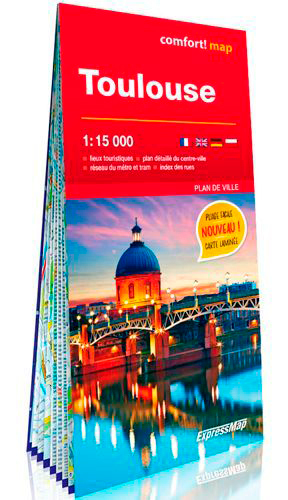 TOULOUSE 1/15.000 (CARTE LAMINEE GRAND FORMAT)