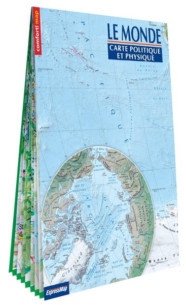 MONDE : CARTE POLITIQUE ET PHYSIQUE 1 : 31 000 000 (XXL)