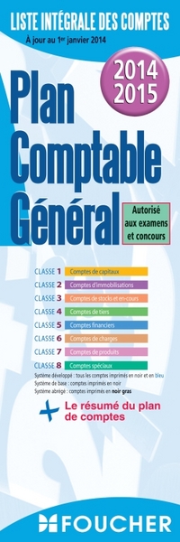 PLAN COMPTABLE GENERAL 2014-2015