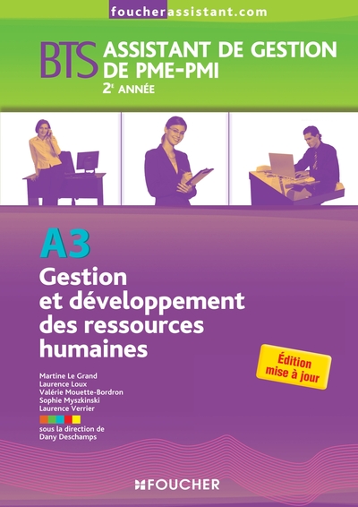 A3 GESTION ET DEVELOPPEMENT DES RESSOURCES HUMAINES 2E ANNEE BTS