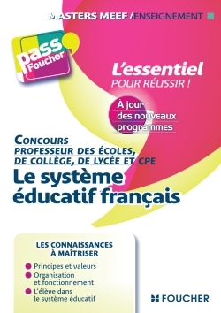 SYSTEME EDUCATIF FRANCAIS - 2015-2016 - CONCOURS ENSEIGNEMENT - MASTERS MEEF
