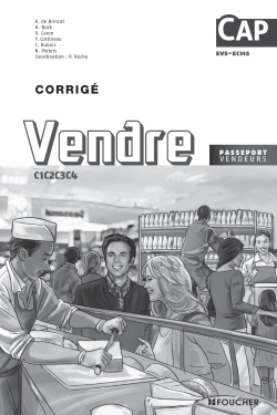 VENDRE C1 C2 C3 C4 CAP CORRIGE