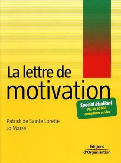 LETTRE DE MOTIVATION-SPECIAL ETUDIANT