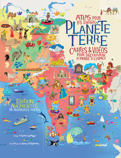 PLANETE TERRE - ATLAS POUR LES ENFANTS - CARTES & VIDEOS POUR DECOUVRIR LE 