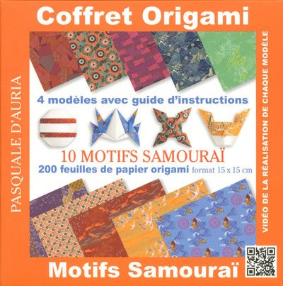 COFFRET ORIGAMI 10 MOTIFS SAMOURAI