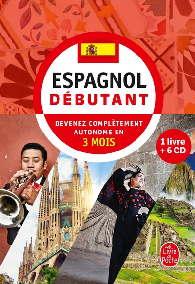 COFFRET ESPAGNOL DEBUTANT LIVRE + 6 CD