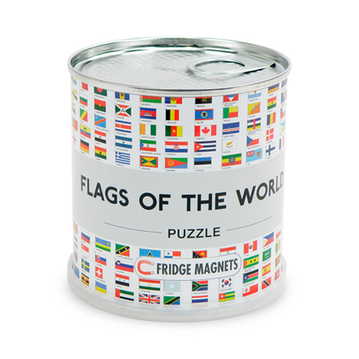 FLAGS OF THE WORLD PUZZLE MAGNETS 100 PIECES