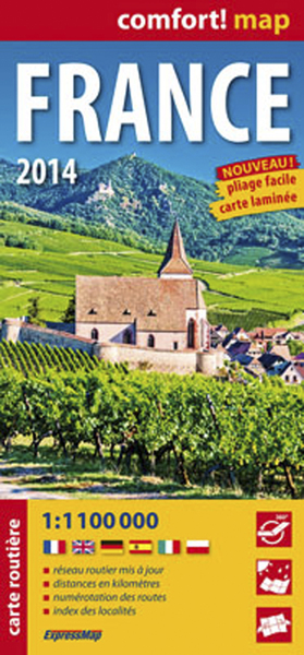 FRANCE 2014  1/1M1 (COMFORT!MAP)