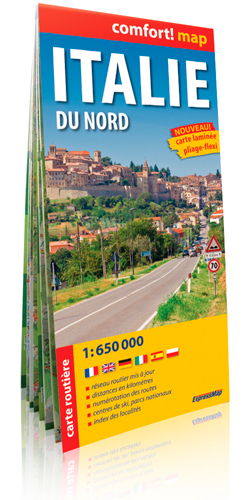 ITALIE DU NORD  1/650.000 (LAMINEE)