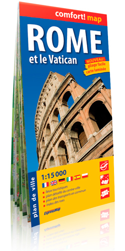 ROME ET LE VATICAN  1/15.000 (COMFORT !MAP, LAMINEE)