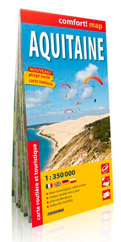 AQUITAINE  1/350.000 (LAMINEE-GD FORMAT)