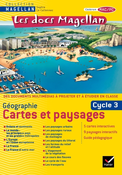 DOCS MAGELLAN GEOGRAPHIE CYCLE 3, CARTES ET PAYSAGES - CD ROM
