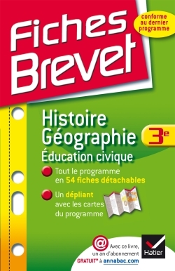 FICHES BREVET HISTOIRE-GEOGRAPHIE EDUCATION CIVIQUE 3E
