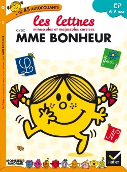 LETTRES MINUSCULES ET MAJUSCULES CURSIVES AVEC MME BONHEUR - CP