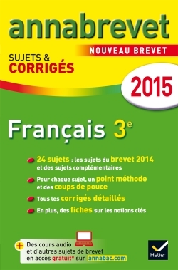 ANNALES ANNABREVET 2015 FRANCAIS
