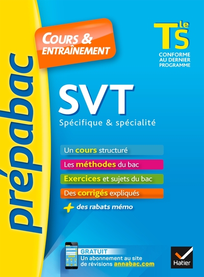 PREPABAC SVT TLE S SPECIFIQUE & SPECIALITE