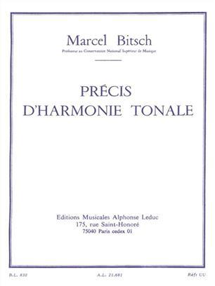 MARCEL BITSCH - PRECIS D HARMONIE TONALE