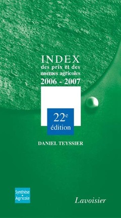 INDEX DES PRIX ET DES NORMES AGRICOLES 20062007 22  ED
