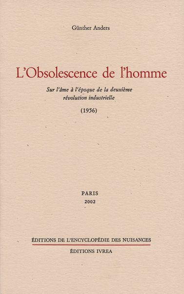 OBSOLESCENCE DE L'HOMME