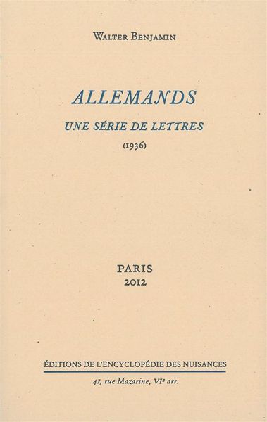 ALLEMANDS - UNE SERIE DE LETTRES 1936
