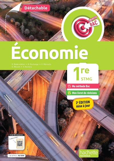 OBJECTIF BAC ECONOMIE 1RE STMG (DETACHABLE) - ED. 2025