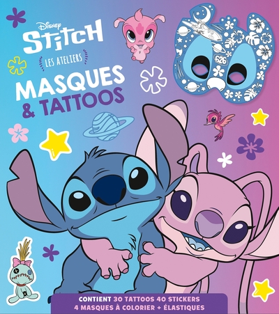 STITCH - POCHETTE EPAISSE - LOISIRS CREATIFS - MASQUES ET TATTOOS - DISNEY