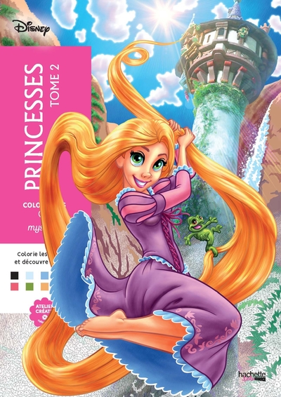 COLORIAGES MYSTERES DISNEY - PRINCESSES TOME 2 - COLORIE LES CHIFFRES ET DECOUVRE L´IMAGE