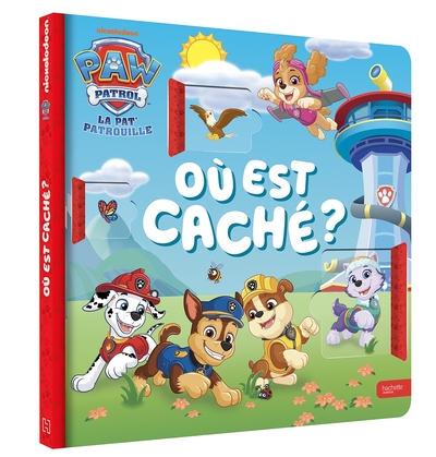 LA PAT´ PATROUILLE - OU EST CACHE ? - UN LIVRE AVEC DES VOLETS A SOULEVER