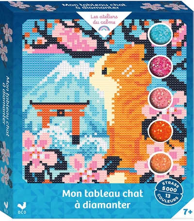 MON TABLEAU CHAT A DIAMANTER - COFFRET AVEC ACCESSOIRES