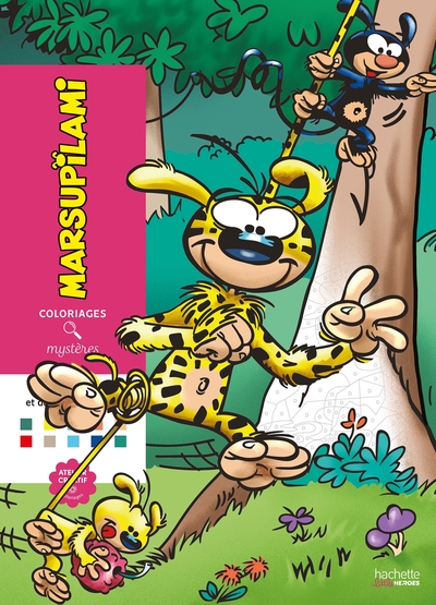 COLORIAGES MYSTERES - MARSUPILAMI - COLORIE LES CHIFFRES ET DECOUVRE L´IMAGE