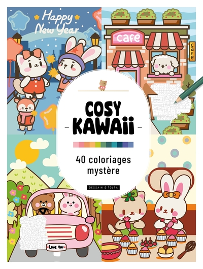COSY KAWAII - 40 COLORIAGES MYSTERE