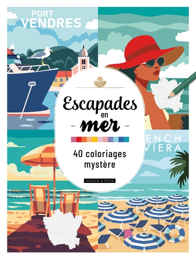 ESCAPADES EN MER - 40 COLORIAGES MYSTERE