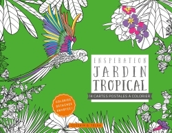 CARTES POSTALES INSPIRATION JARDIN TROPICAL