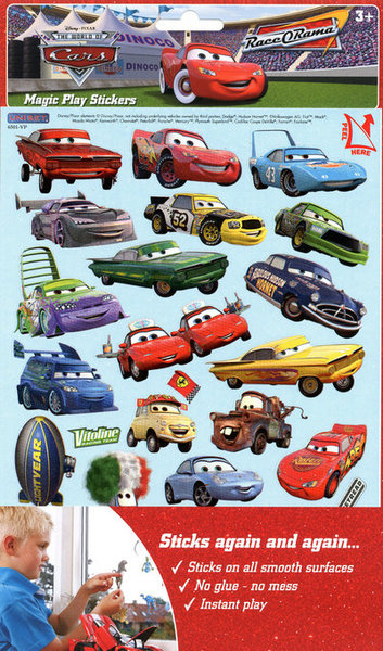 3800 CARS MAGIC PLAY STICKERS