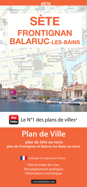 SETE, FRONTIGNAN, BALARUC - 2024 - PLAN DE VILLE