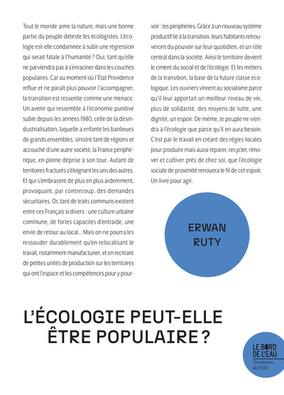 L´ECOLOGIE PEUT-ELLE ETRE POPULAIRE ?