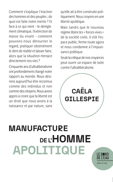 MANUFACTURE DE L´HOMME APOLITIQUE