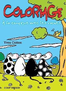 A LA CAMPAGNE AVEC LES VACHES - COLORIAGE