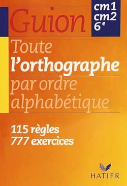 TTE ORTHOGRAPHE CM1/CM2/6E