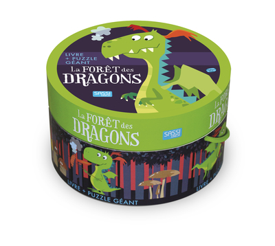 FORET DES DRAGONS - 1 PUZZLE GEANT + 1 LIVRE