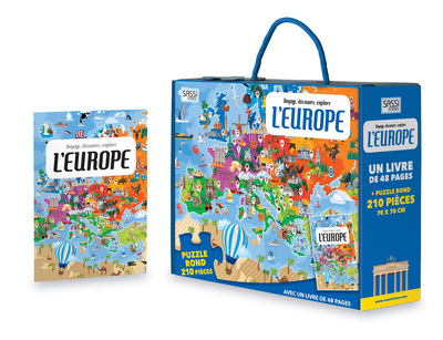 VOYAGE, DECOUVRE ET EXPLORE - L´EUROPE - PUZZLE ROND 210P