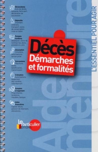 DECES : DEMARCHES ET FORMALITES