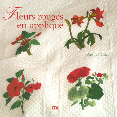 FLEURS ROUGES EN APPLIQUE