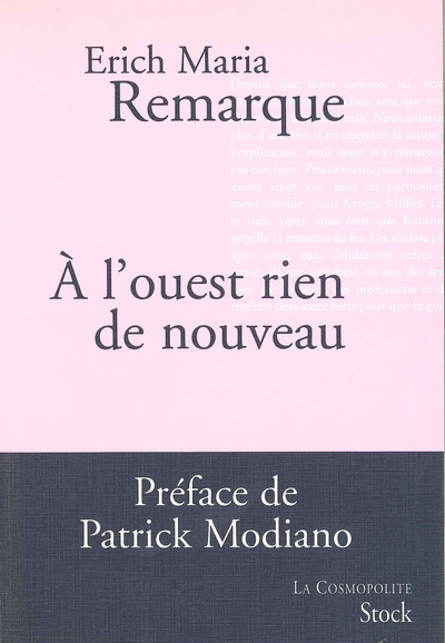 A L´OUEST RIEN DE NOUVEAU