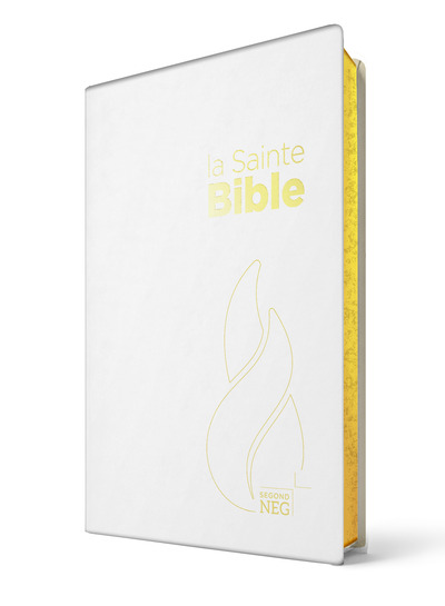 SAINTE BIBLE SEGOND NEG COMPACTE - COUVERTURE SOUPLE TOILEE BLANCHE, TRANCHES OR