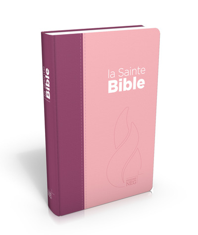 BIBLE SEGOND NEG COMPACTE - COUVERTURE SOUPLE, TOILE DUO ROSE PRALINE / VIOLET FRUITS DES BOIS EN TO