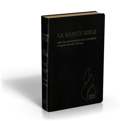 BIBLE D´ETUDE SEGOND NEG SCOFIELD, NOIRE - COUVERTURE SOUPLE, FIBROCUIR, TRANCHE OR, AVEC ONGLETS