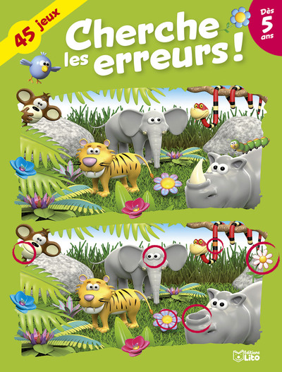45  JEUX CHERCHE LES ERREUR 5 ANS
